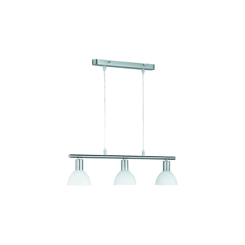 TRIO Suspension intérieur nickel mat et blanc DALLAS - Pas cher
