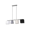 TRIO Suspension intérieur nickel mat et blanc CONNY - Pas cher