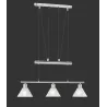 TRIO Suspension intérieur nickel mat et blanc STAMINA - Pas cher
