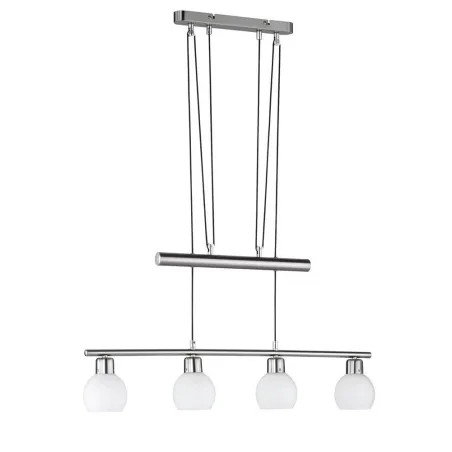 TRIO Suspension intérieur nickel mat et blanc FREDDY - Pas cher
