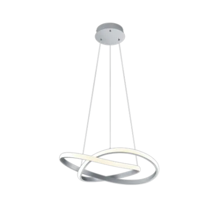 TRIO Suspension intérieur nickel mat et blanc COURSE - Pas cher