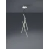 TRIO Suspension intérieur nickel mat et blanc TIRIAC - Pas cher