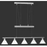 TRIO Suspension intérieur nickel mat et blanc STAMINA - Pas cher