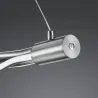 TRIO Suspension intérieur nickel mat et blanc LOOP - Pas cher