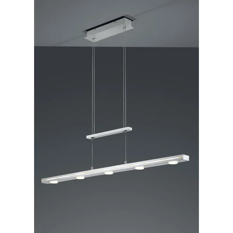 TRIO Suspension intérieur nickel mat et blanc LACAL - Pas cher
