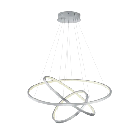 TRIO Suspension intérieur nickel mat et blanc AARON - Pas cher