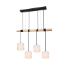 TRIO Suspension intérieur noir mat et blanc ODIN - Pas cher