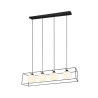 TRIO Suspension intérieur noir mat et blanc GABBIA - Pas cher