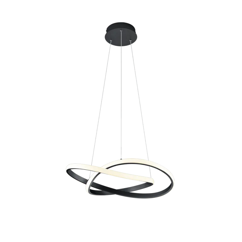 TRIO Suspension intérieur noir mat et blanc COURSE - Pas cher