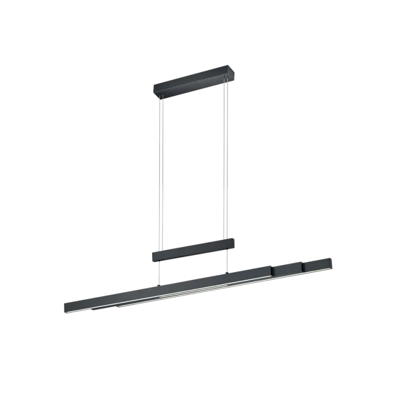 TRIO Suspension intérieur noir mat et blanc TRAJAN - Pas cher
