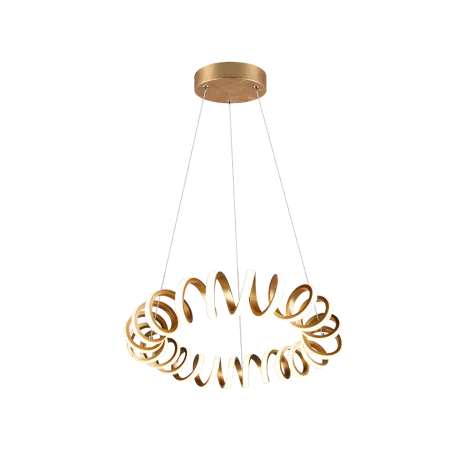 TRIO Suspension intérieur or et blanc CURL - Pas cher
