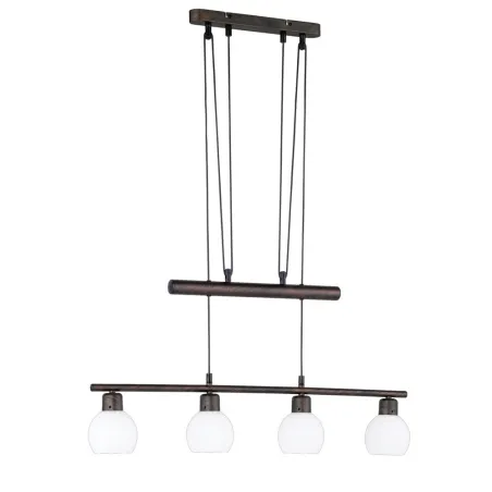 TRIO Suspension intérieur rouille antique et blanc FREDDY - Pas cher
