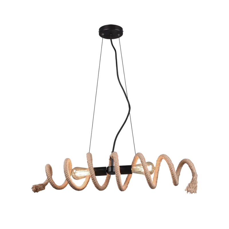 TRIO Suspension intérieur noir mat et brun ARI - Pas cher