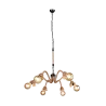 TRIO Suspension intérieur noir mat et brun ALVA - Pas cher