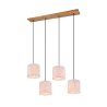 TRIO Suspension intérieur nickel antik et couleur bois ELMAU - Pas ...