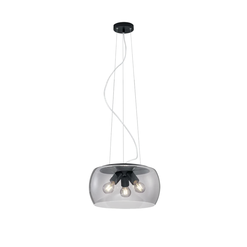 TRIO Suspension intérieur antracite et fumé VALENTE - Pas cher