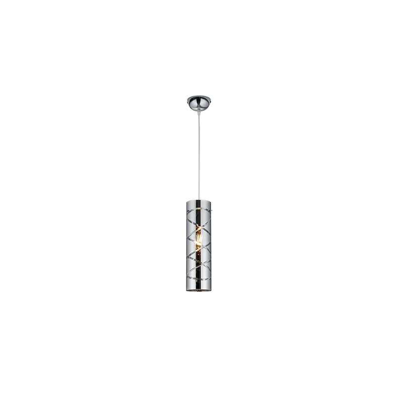 TRIO Suspension intérieur chrome et fumé ROMANO - Pas cher