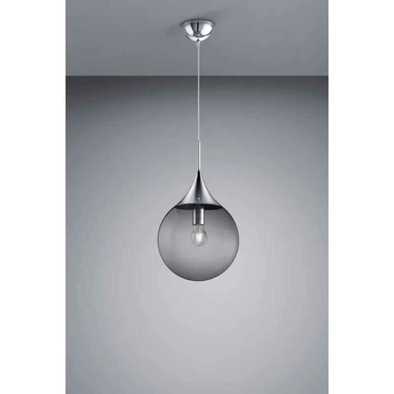TRIO Suspension intérieur chrome et fumé MIDAS - Pas cher