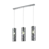 TRIO Suspension intérieur chrome et fumé ROMANO - Pas cher