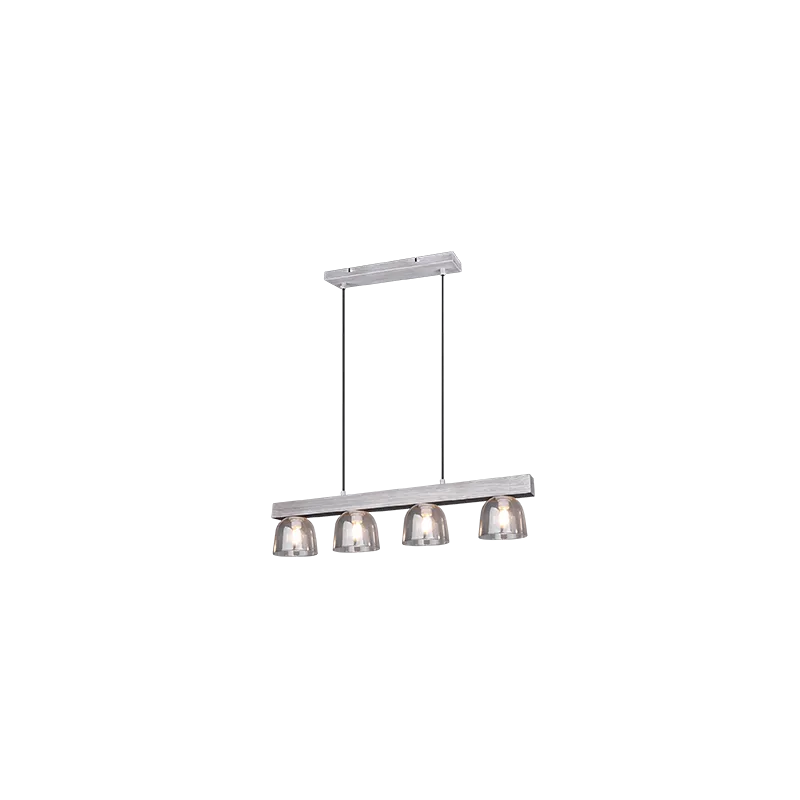 TRIO Suspension intérieur gris et fumé KARINA - Pas cher