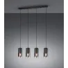 TRIO Suspension intérieur noir mat et fumé ROBIN - Pas cher
