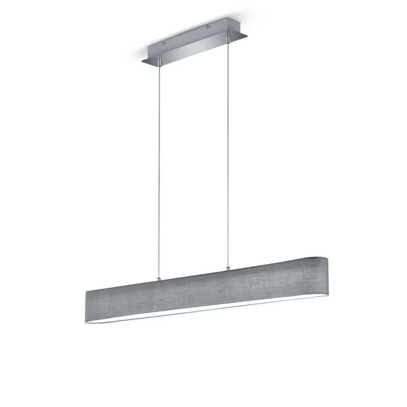 TRIO Suspension intérieur chrome et gris LUGANO - Pas cher