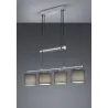 TRIO Suspension intérieur nickel mat et gris GARDA - Pas cher