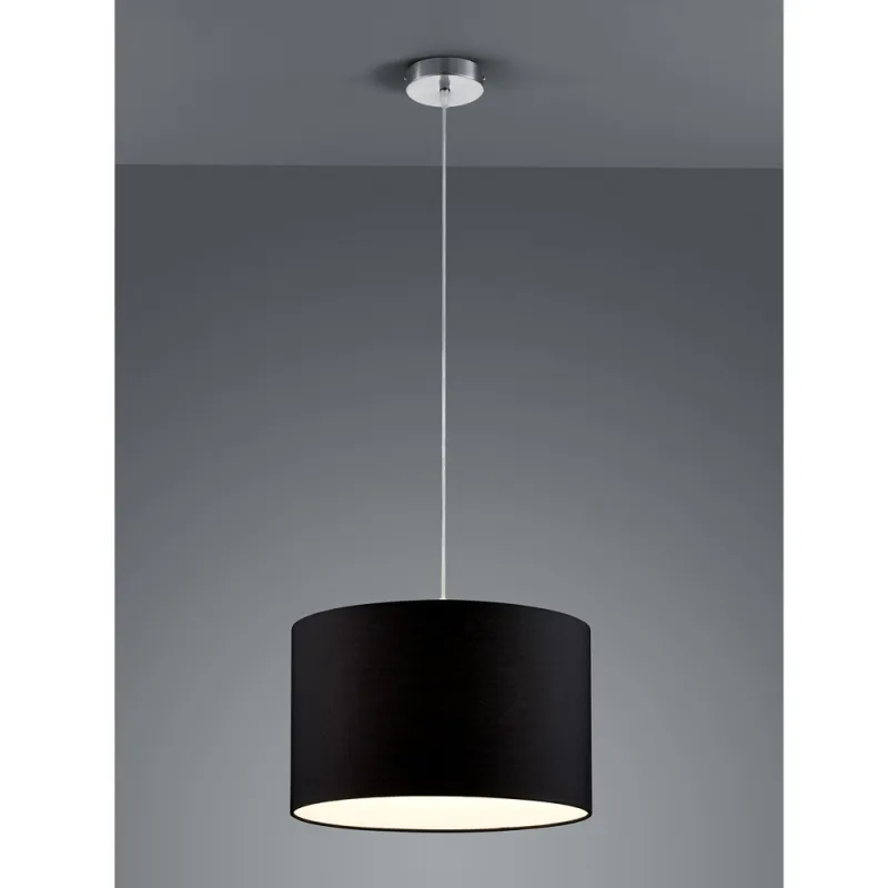 TRIO Suspension intérieur nickel mat et noir HOTEL - Pas cher