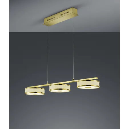 TRIO Suspension intérieur laiton mat et or AGENTO - Pas cher