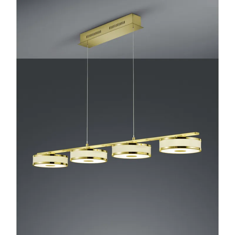 TRIO Suspension intérieur laiton mat et or AGENTO - Pas cher