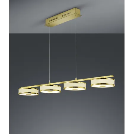 TRIO Suspension intérieur laiton mat et or AGENTO - Pas cher