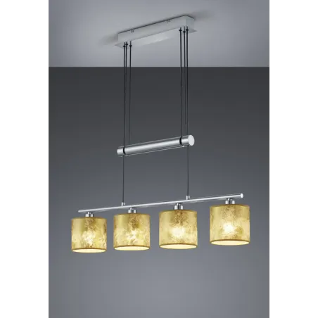 TRIO Suspension intérieur nickel mat et or GARDA - Pas cher