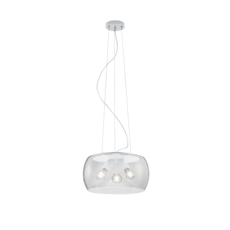 TRIO Suspension intérieur blanc mat et transparent claire VALENTE -...