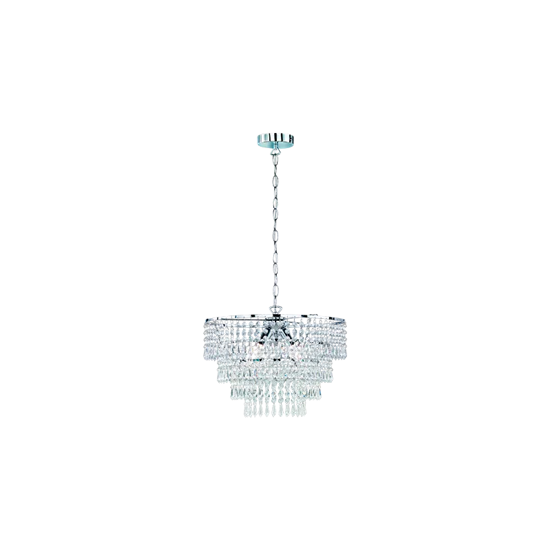 TRIO Suspension intérieur chrome et transparent claire ORIENT - Pas...
