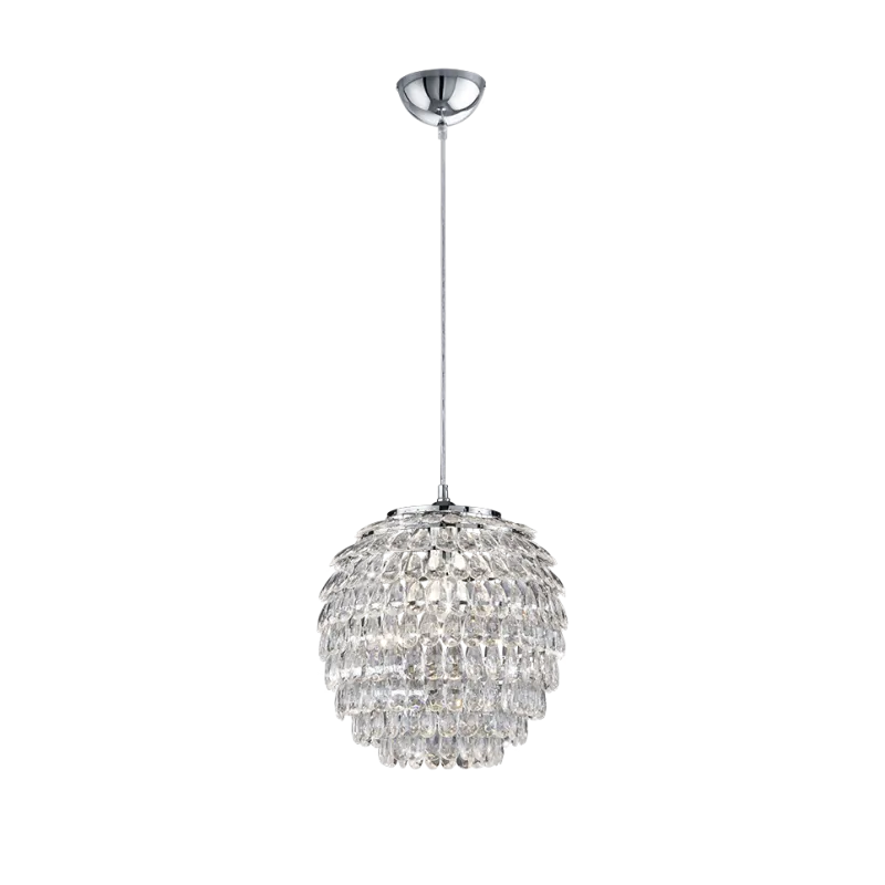 TRIO Suspension intérieur chrome et transparent claire PETTY - Pas ...