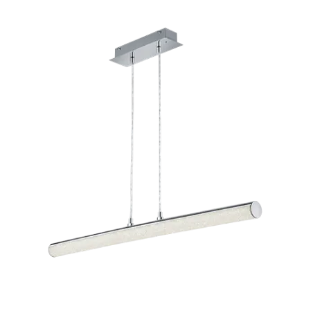 TRIO Suspension intérieur chrome et transparent claire LEIA - Pas cher