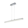 TRIO Suspension intérieur chrome et transparent claire LEIA - Pas cher