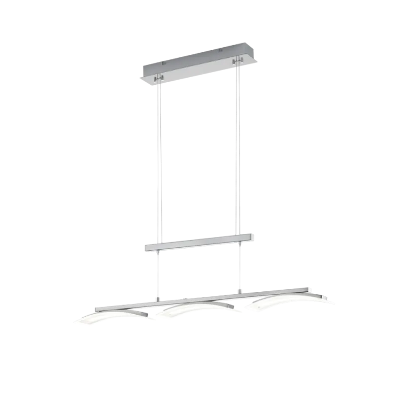 TRIO Suspension intérieur nickel mat et transparent claire IKARIA -...