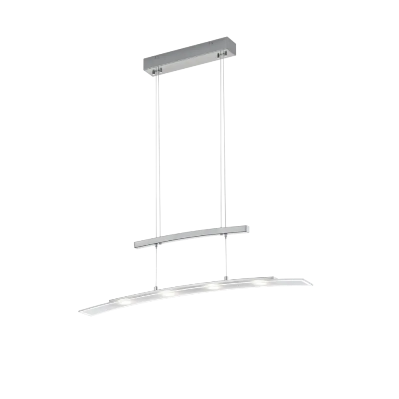 TRIO Suspension intérieur nickel mat et transparent claire SAMOS - ...
