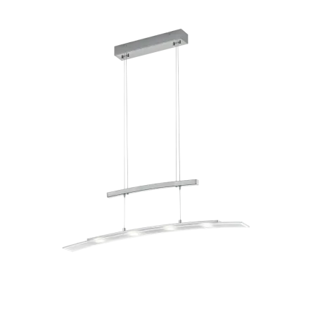 TRIO Suspension intérieur nickel mat et transparent claire SAMOS - ...