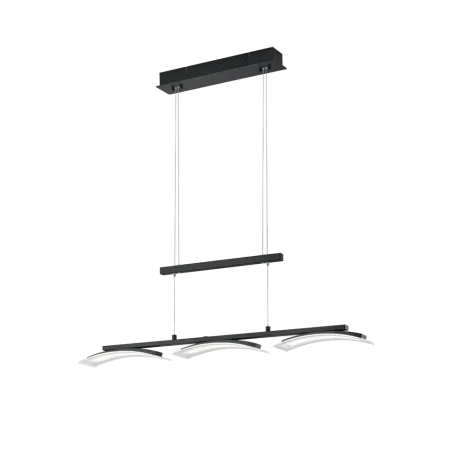 TRIO Suspension intérieur noir mat et transparent claire IKARIA - P...