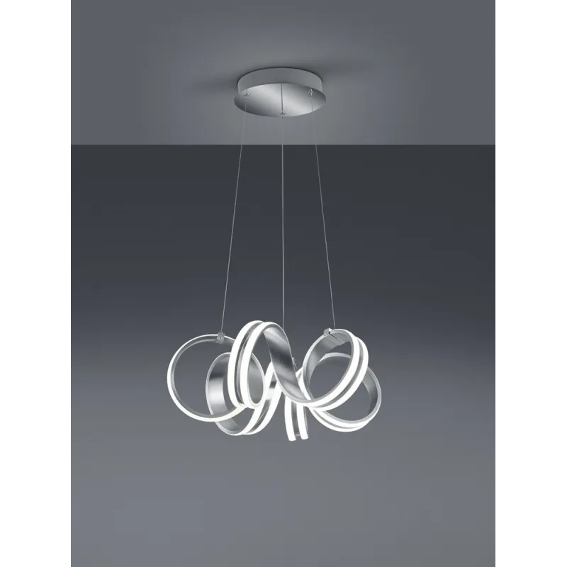 TRIO Suspension intérieur aluminium balayé CARRERA - Pas cher