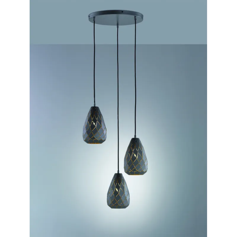 TRIO Suspension intérieur antracite ONYX - Pas cher