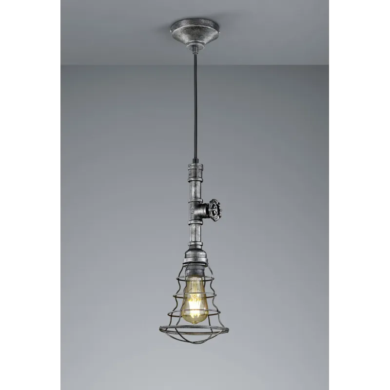 TRIO Suspension intérieur argent antique GOTHAM - Pas cher