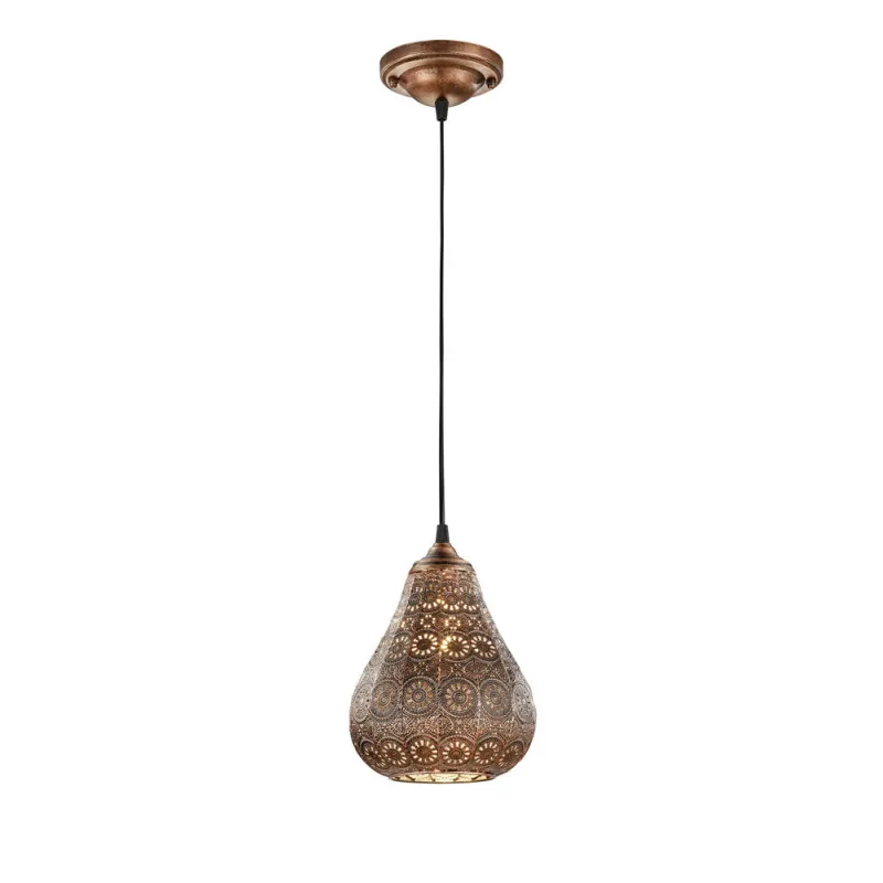 TRIO Suspension intérieur cuivre ancien JASMIN - Pas cher