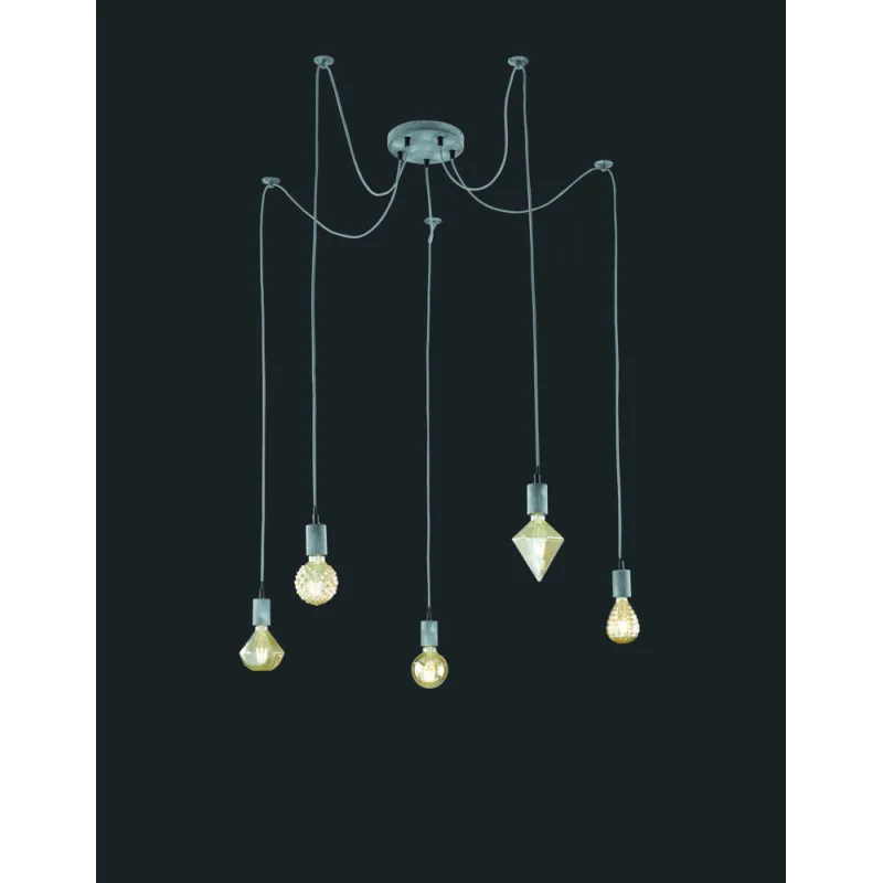 TRIO Suspension intérieur gris ancien CORD - Pas cher