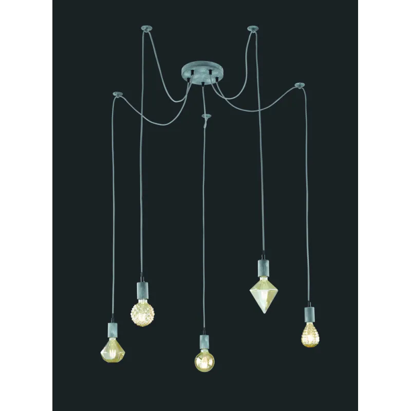 TRIO Suspension intérieur gris ancien CORD - Pas cher