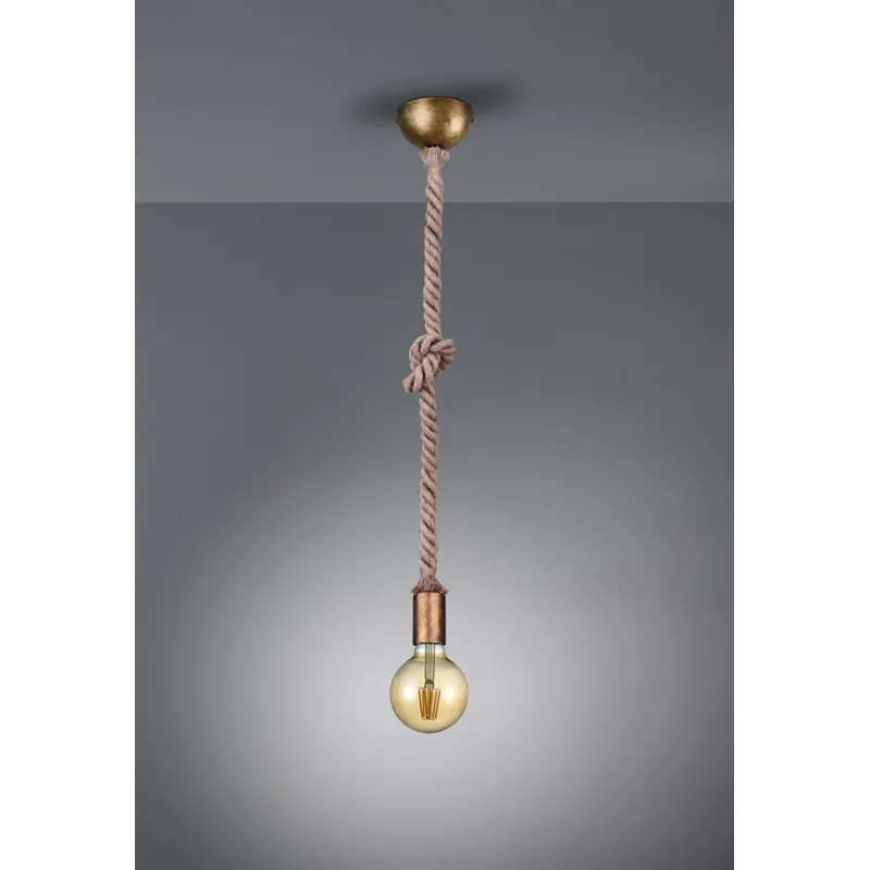 TRIO Suspension intérieur laiton fumé ROPE - Pas cher