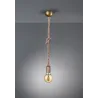 TRIO Suspension intérieur laiton fumé ROPE - Pas cher