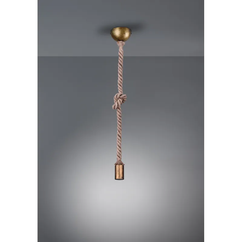 TRIO Suspension intérieur laiton fumé ROPE - Pas cher